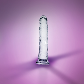 6" SLIM CRYSTAL CLEAR DILDO - CLEAR